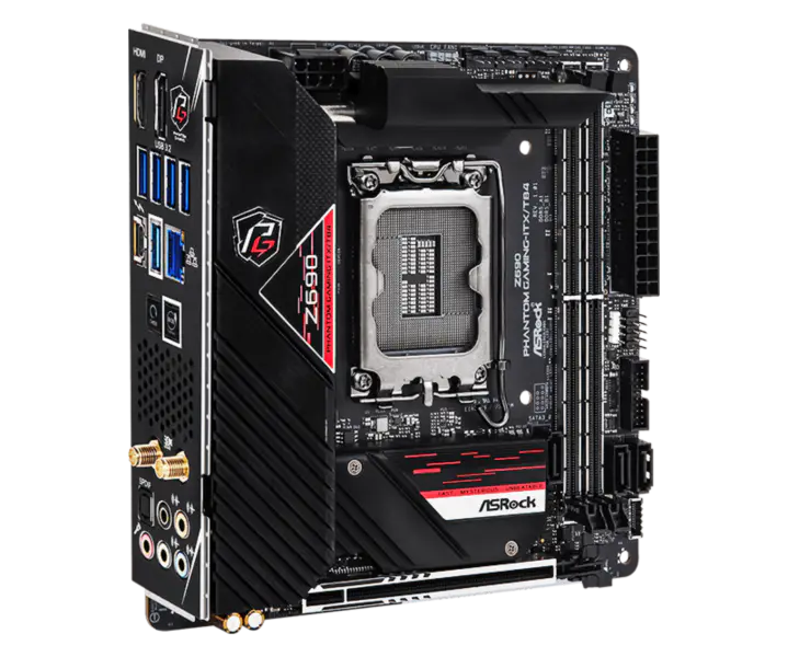 Asrock Z690 Phantom Gaming-itx/tb4 Phantom Gaming Płyta główna Ddr5 Wsparcie Cpu 12600k 12700 Intl Z690 Lga 1700