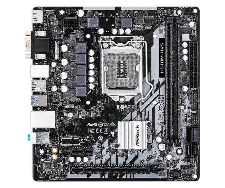 Asrock H510m-hvs Płyta główna do gier biurowych Obsługuje procesory 10500 10400 11400f Intl H510/lga 1200 H510m Hvs