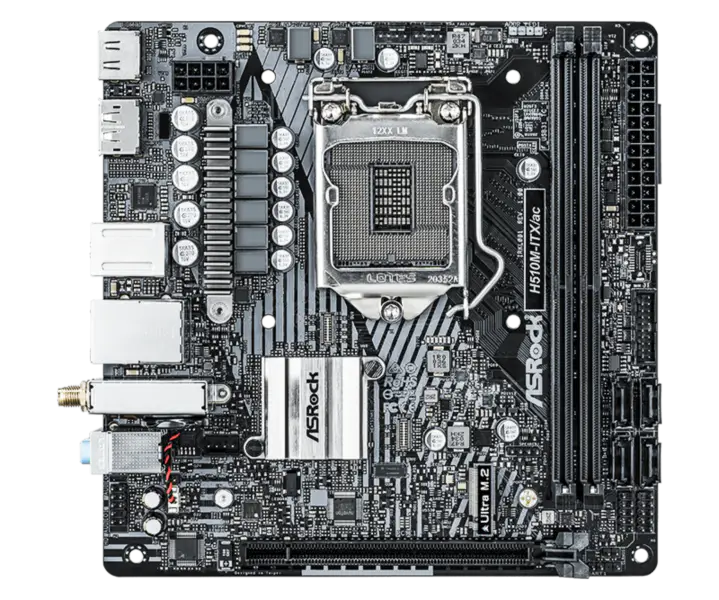 Asrock H510m-itx/ac Mini płyta główna do gier Obsługuje procesor 10500 10400 11400f Intl H510 Lga 1200