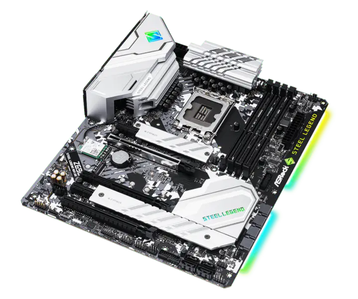 Asrock Z690 Steel Legend Wifi6 D5 Płyta główna Steel Legend Obsługuje Pamięć Ddr5 Cpu12700/12900 Intl Z690 Lga1700