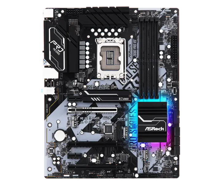 Płyta główna Asrock Z690 Pro Rs Gaming Obsługuje Pamięć Ddr4 Procesor 12700k 12900k Intl Z690 Lga1700