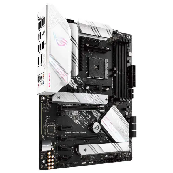Płyta główna Rog Strix B550-a Gaming Blowing Snow Gaming obsługuje procesory Cpu 3700 X5600x 5800x i B550socket Am4