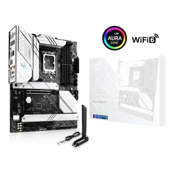 Rog Strix B660-a Gaming Wifi D4 Snow Blowing Płyta główna obsługująca procesor 12 generacji Intl B660 Lga 1700
