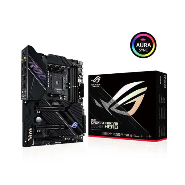 Płyta główna Rog Crosshair Viii Dark Hero C8dh Gaming i X570 obsługuje procesory 5900x 5800x 5600x Socket Am4