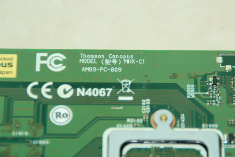 Szybka karta sprzętowa Canopus FIRECODER Blu-ray MHX-C1 PCI X1 AM09-PC-809
