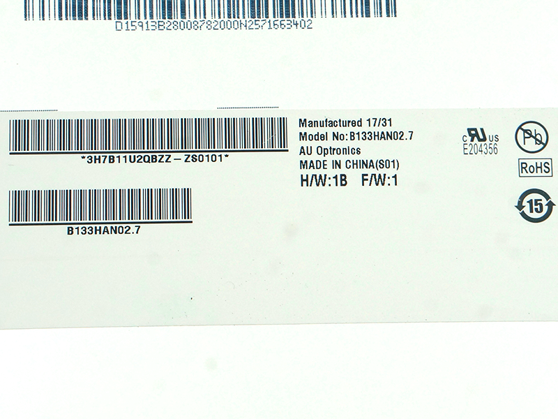 13,3-calowy ekran LCD B133HAN02.7 FHD ISP 30pin EDP 1920*1080
