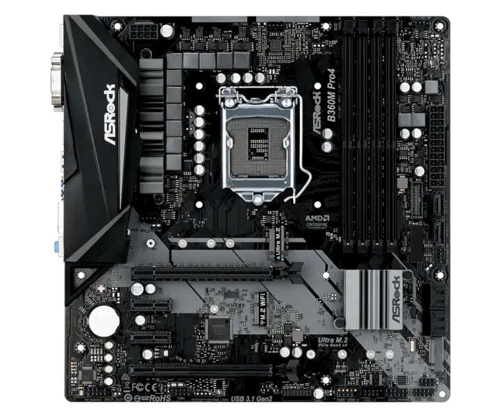Płyta główna Asrock B360M Pro 4 LGA1151 DDR4 64G M-ATX