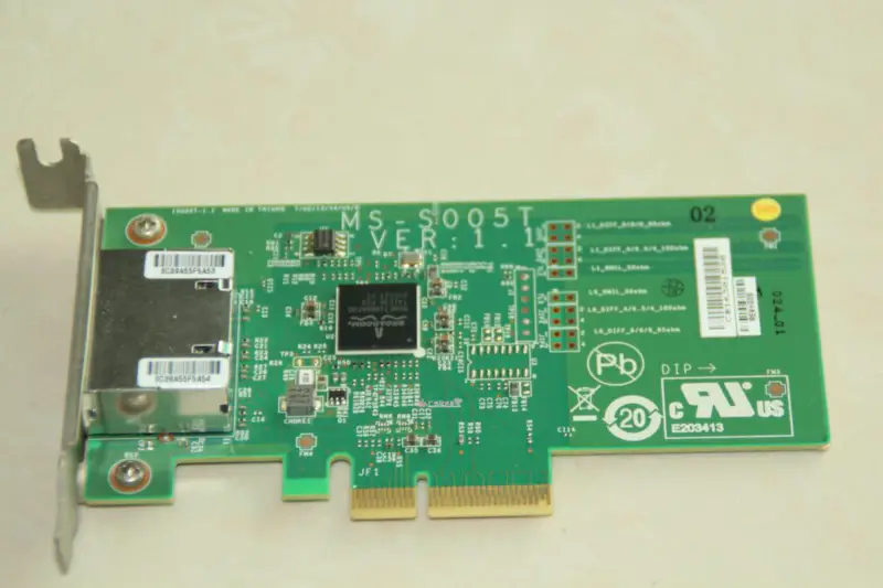 Dwuportowa gigabitowa karta sieciowa Broadcom BCM5718 VER:1.1