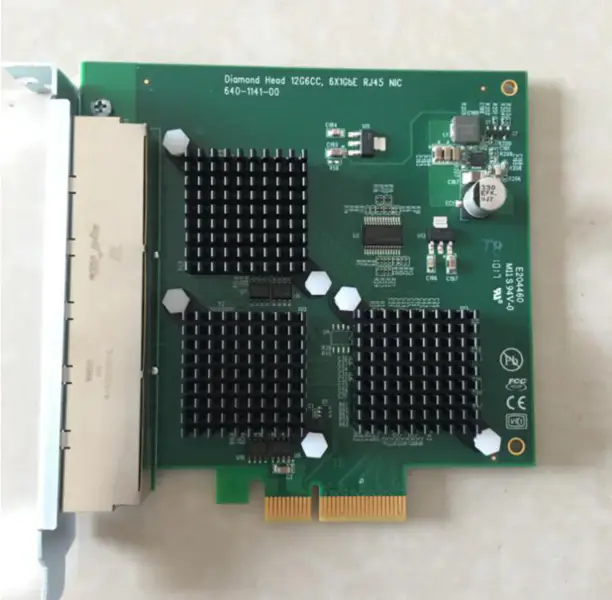 Karta sieciowa Gigabit Ethernet Diamond Head 12G6CC z 6 portami PCI-E X4