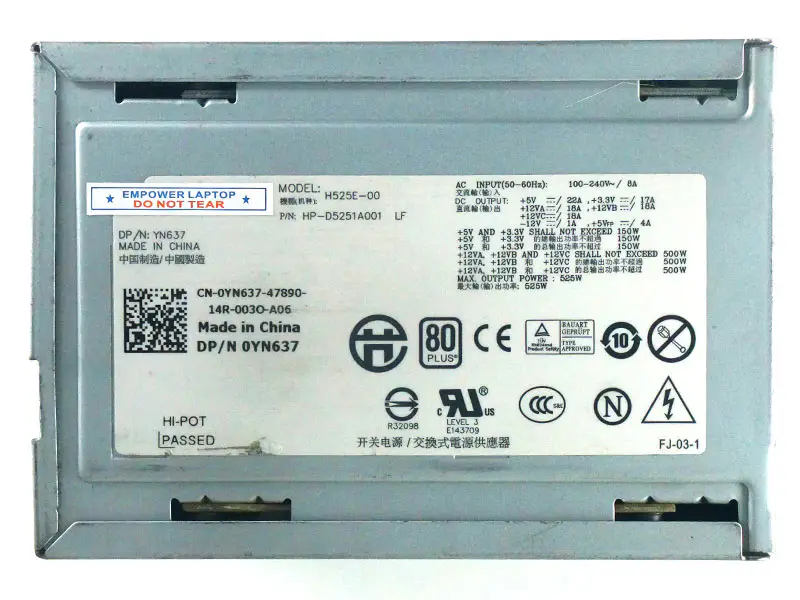 Zasilacz DeLL N525E-00 YY922