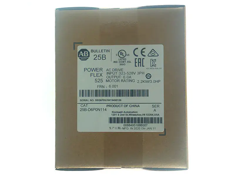 Moduł sterownika PLC Allen Bradley 25B-D6P0N114