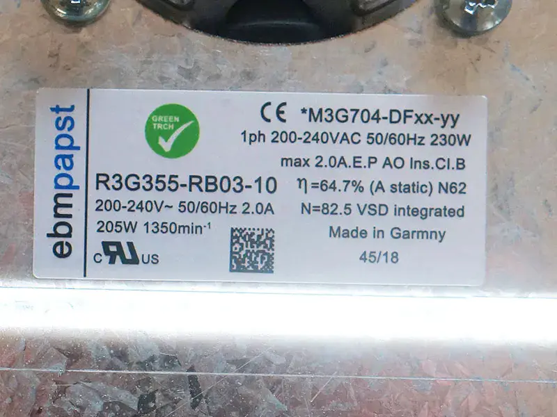 Wentylator Ebmpapst R3G355-RB03-10