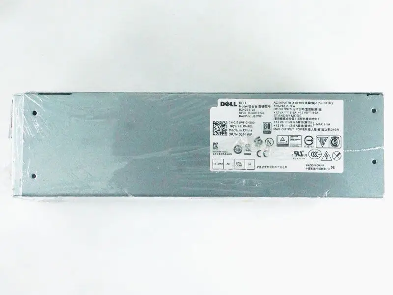 Zasilacz J61WF H240ES-02 240W SMPS 6PIN 4PIN Do Optiplex 3050MT/5050MT/7050MT V3668 V3669 MT