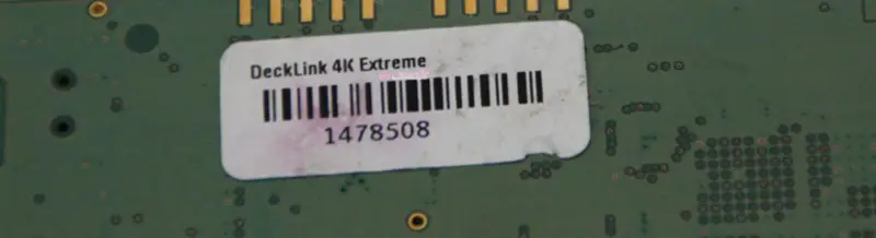 Blackmagic Design DeckLink 4K Extreme Capture Card