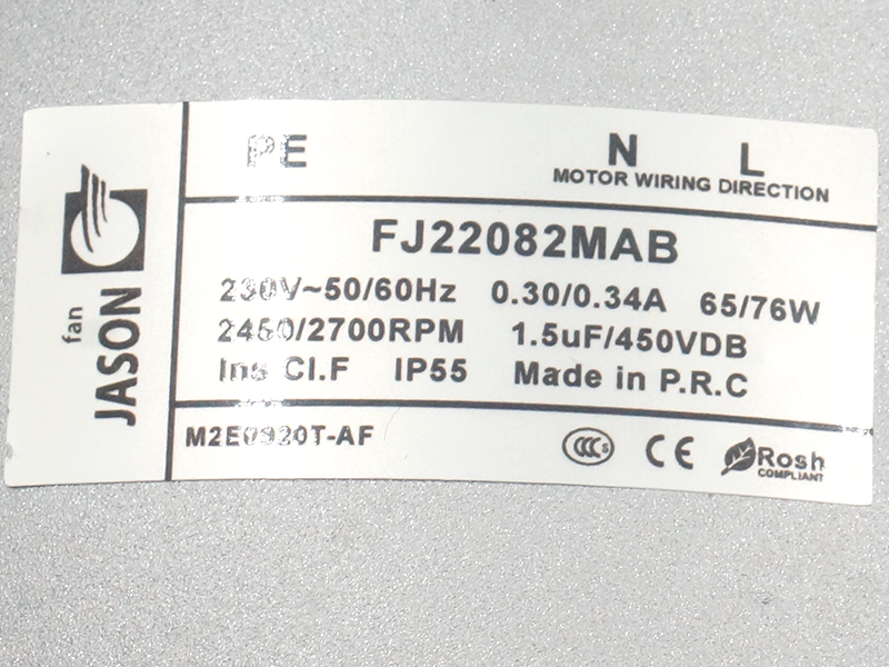 Wentylator JASON FJ22082MAB