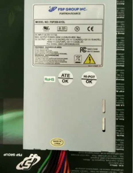 Zasilacz DC 1U FLEX FSP200-61DL Wejście 36V-72VDC