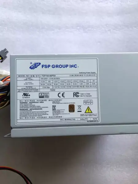 Zasilacz FSP/Advantech 80plus Bronze 700W FSP700-80PSA PS8-700ATX-ZE SPI700A8BB FSP650-80GH