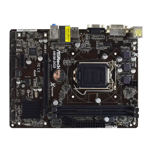 Płyta główna ASRock H81M-DGS R2.0 LGA1150 DDR3 16GB (Rozmiar: 17,3*22,6)