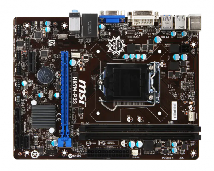 Płyta główna MSI H87M-P33 LGA1150 DDR3 8G M-ATX