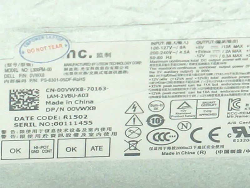 Zasilacz Dell L300PM-00 HK400-14FP