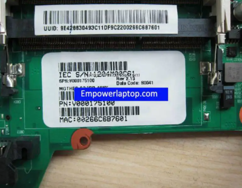 Płyta główna Toshiba L510 L532 V000175100
