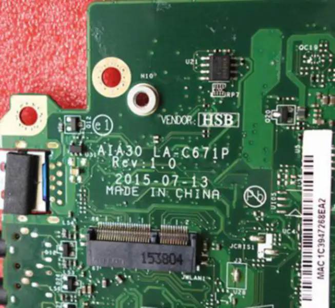 Płyta główna Lenovo S200Z C2000 AIO N3700 AIA30 LA-C671P IBSWSC 03T7441