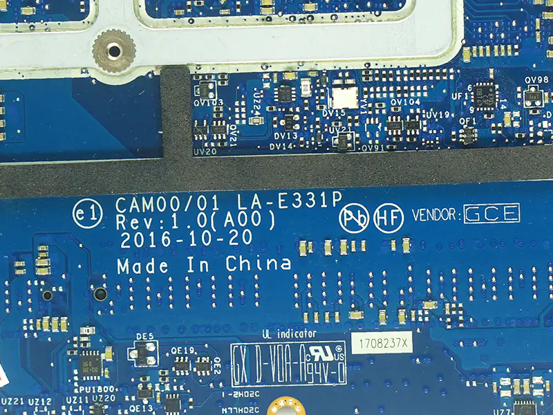 Płyta główna Dell XPS 15 9560 CAM00/01 LA-E331P CN-0YV12N 0YV12N YV12N