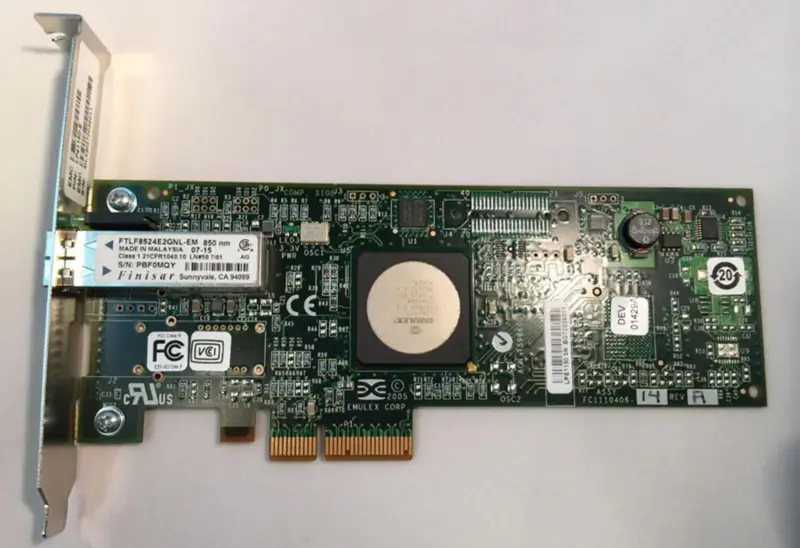 Karta Emulex LPE1150-E 4Gbit PCIe x4 Single Port FC HBA FC1120005-15A
