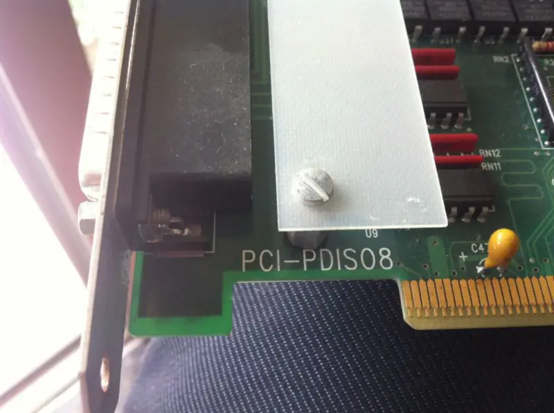 PCIP-SCOPE PCI-PDIS08 Karta zapisu danych