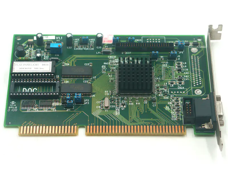 IEI PLC-508 V1.1 FLAT-PANEL/CRT BIOS TP6508 5081.HMC V1.1 ISA Bus LCD/CRT VGA Card przemysłowa płyta główna
