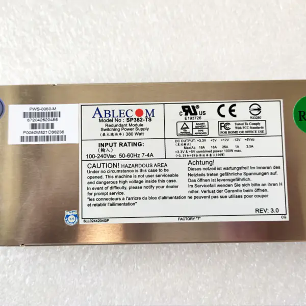 Zasilacz impulsowy Ablecom PWS-0050-M SP382-TS