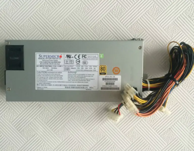 Zasilacz serwerowy Supermicro PWS-351-1H 1U 350W
