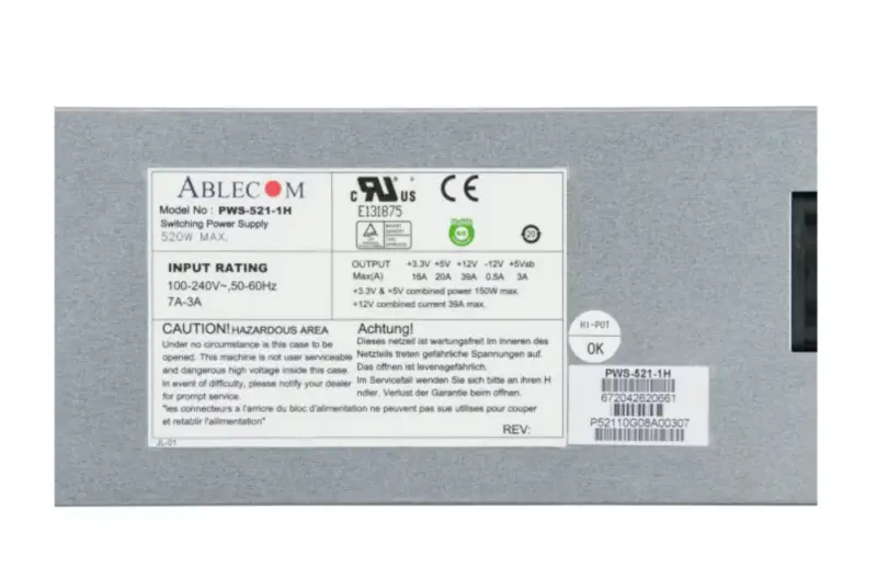 Zasilacz Supermicro PWS-521-1H