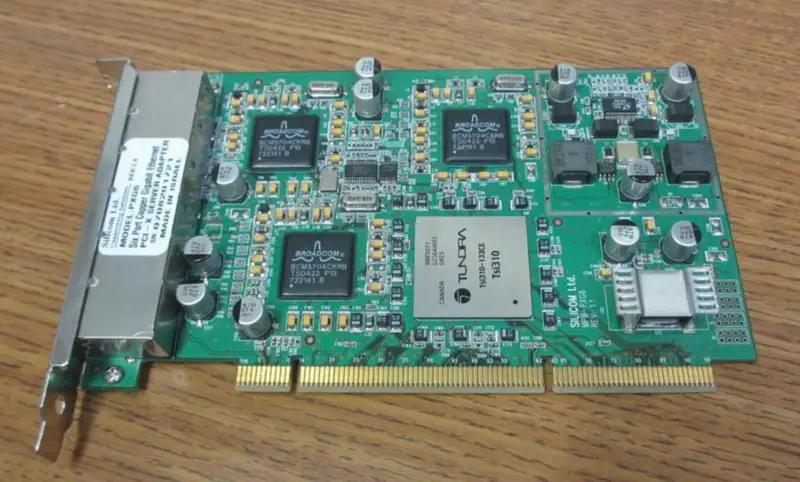SILICOM PXG6 Sześcioportowa miedziana karta sieciowa Gigabit Ethernet PCI-X do serwerów