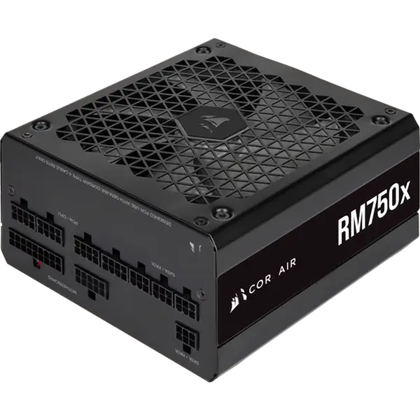Zasilacze Cors Air Psu Rm750x 750w Certyfikat Gold Pełny moduł wentylatora Start-stop Inteligentne wybudzanie Rps0123