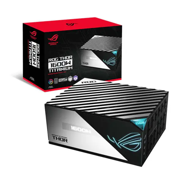 Zasilacze Asus Rog Thor 1600t Gaming Psu Zasilacz komputerowy Obsługa Rtx 4090 4080 Rog-thor-1600t-gaming
