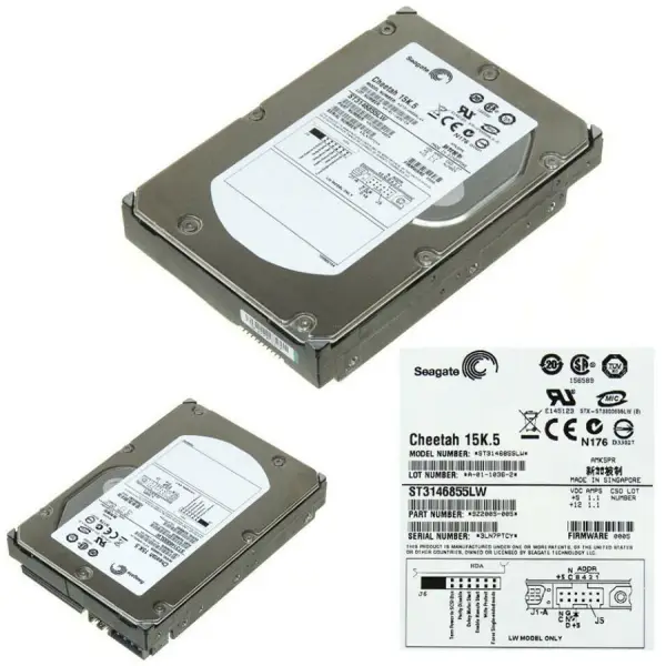 Seagate workstation hdd ST3146855LW 146G 15K.5 SCSI 68pin 9Z2005-002