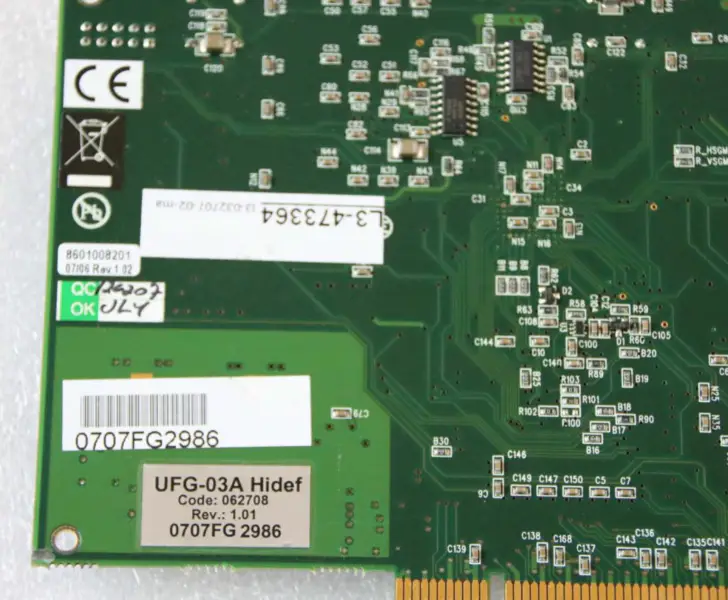 UNIGRAF UFG-03A Karta Hidef UFG-03 PCI Karta DAQ