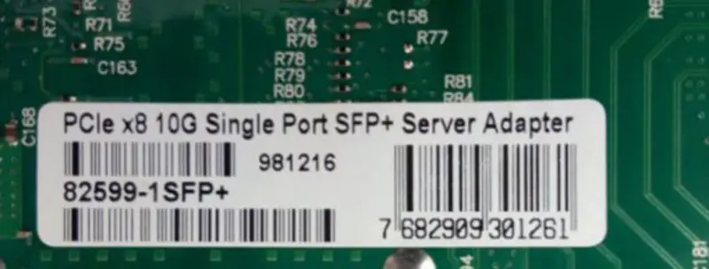 X520-DA1 E10G41BTDA OEM 10Gb Ethernet konwergentna karta sieciowa