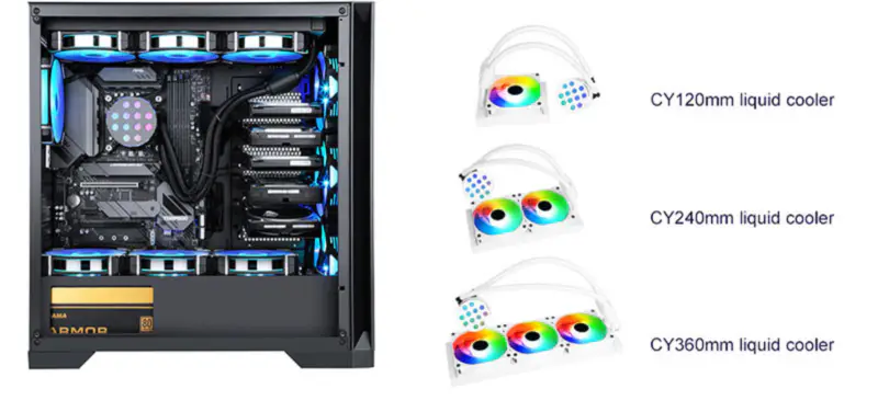 Sama 120mm Radiator Rainbow Pc Para Cpu Rgb Chłodnica Cieczy Blok Komputer Cpu Chłodnice Wody I Systemy Chłodzenia Dla Pc Cpu