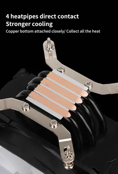 Sama 122 * 75 * 158mm 4 Heatpipes Cpu Air Cooler Frgb Cpu Radiator