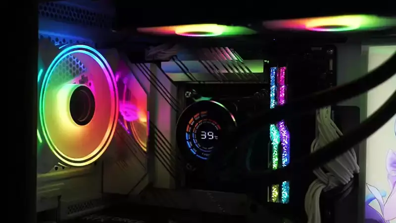 Zestaw chłodzenia cieczą Sama 240mm Aio Cpu Zestaw chłodzenia cieczą System komputerowy Wyświetlacz LCD