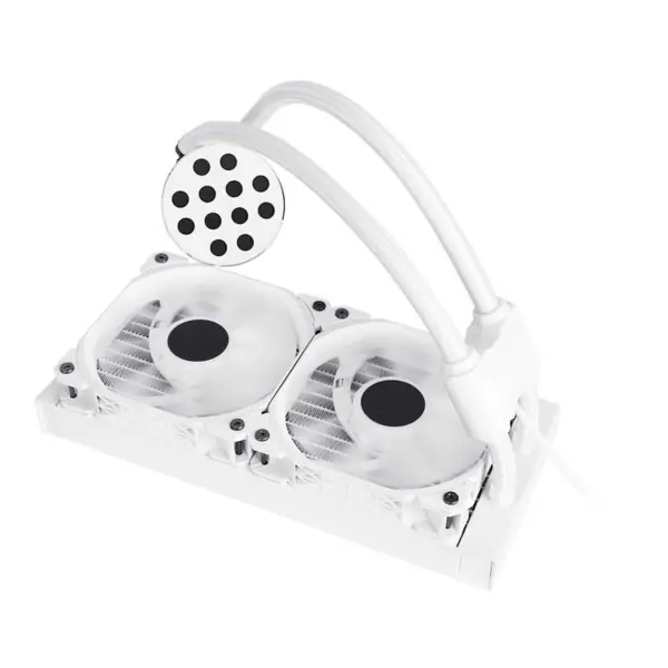 Sama 24cm Aio Cpu Cooler Radiator Miedź Wyświetlacz Woda Chłodzenie cieczą Pc Cpu Cooler Rgb Glow Z Niższym Poziomem Hałasu Pompa