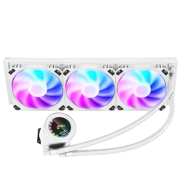 Sama 360mm Aio Cpu Chłodzenie cieczą Zestaw chłodzenia wodą System komputerowy Wyświetlacz LCD