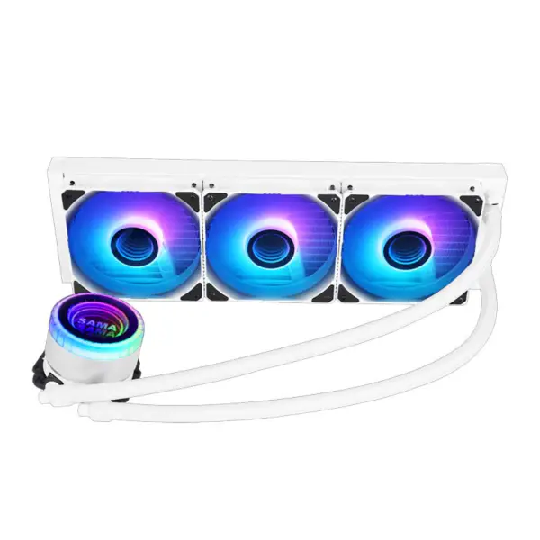 Sama 36cm Aio Cpu Cooler Radiator Miedź Wyświetlacz Woda Chłodzenie cieczą Pc Cpu Cooler Rgb Glow Z Niższym Poziomem Hałasu Pompa