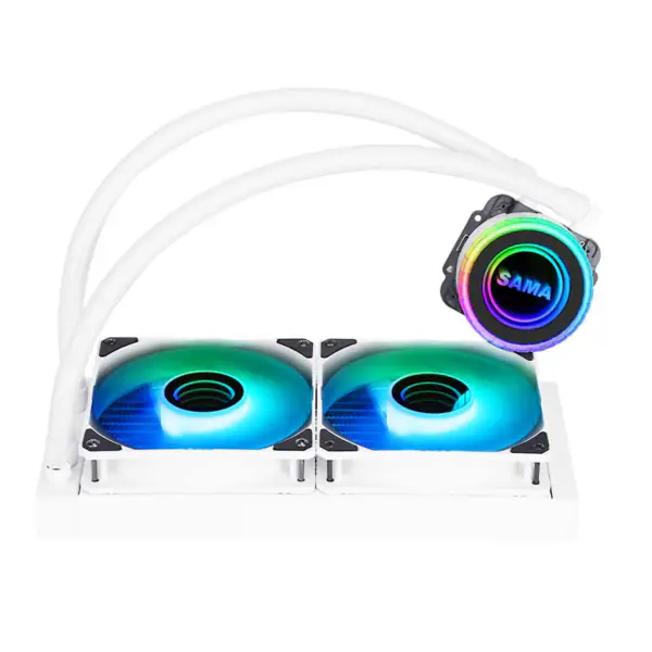 Sama Aio Cpu 240mm Radiator Biały Czarny Radiator Ciecz Rgb Cooler Cpu Pc Procesor Komputerowy Chłodzenie Wodne Radiator Pc Gaming