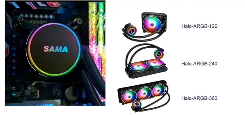Sama Aio Cpu 360mm Radiator Radiator cieczy Rgb Cooler Cpu Chłodzenie wodne Radiator PC Gaming