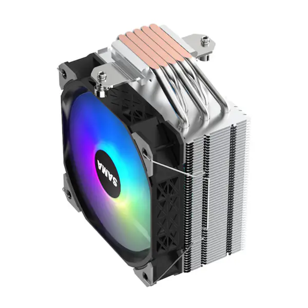 Sama Am4 Am5 Cpu Air Coolers 5 Electroplate Heat Pipes Chłodzenie procesora 115x/1366/1200/2011/2066/1700 Air Cooler