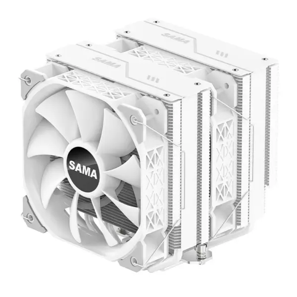 Sama Am4 Am5 Cpu Heatsink Cooler Mocny funkcjonalny wentylator Podwójny wentylator Cooler Chłodzenie procesora Cpu