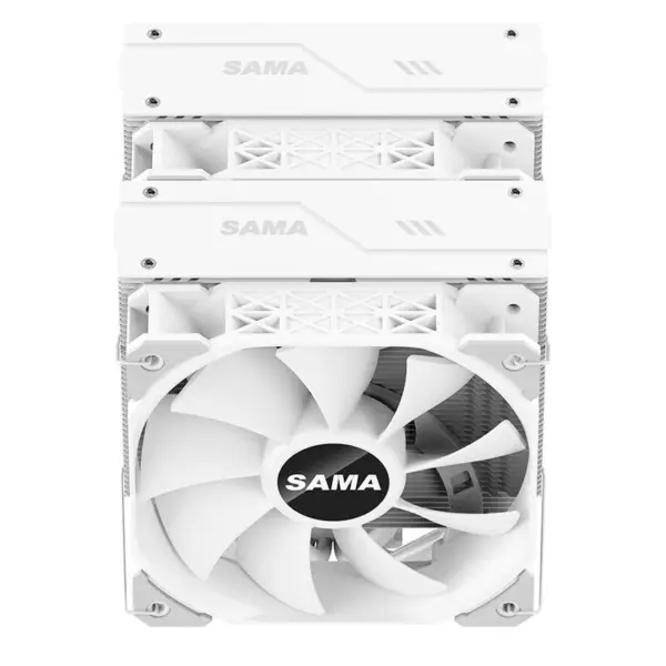 Sama Am4 Am5 Cpu Heatsink Cooler Mocny funkcjonalny wentylator Podwójny wentylator Cooler Chłodzenie procesora Cpu